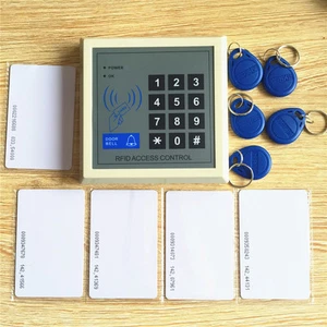 RFID Access Reader Proximity Entry Lock Door K2000+5 Keyfobs + 5 Cards - Picture 1 of 5