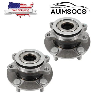 Front Wheel Hub and Bearing Assemblies Combo For Nissan Rogue Select 2014-2015 Foto 1 de 4