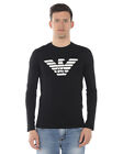 T shirt Emporio Armani Sweatshirt Coton Homme Noir 8N1T64 1JNQZ 999 TL. M