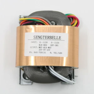 50W ( 50VA ) R-core audio transformer sec:25V-0-25V for headphone / phono / AMP - Picture 1 of 3