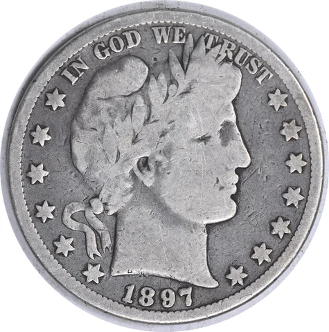 1897-O Barber Silver Half Dollar VG Uncertified #1211 Cover