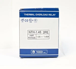 NHD thermal overload relay NTH-1.45 2PE,  1.05 ~ 1.45 amp - Picture 1 of 1