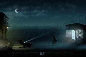E.T. Poster "A Spaceman Came Traveling" 36x24 Numbered #/100 Mondo Kevin Wilson - Picture 1 of 1