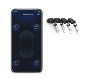 BLUETOOTH TPMS TYRE PRESSURE MONITORING SYSTEM FOR IPHONE + ANDROID - INTERNAL - Picture 1 of 2