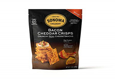 Sonoma Creamery Cheese Crisps, Bacon Cheddar, 10 Ounce Bag 10 Ounce (Pack of 1)
