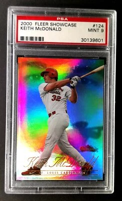 2000 Fleer Showcase #124 Keith Mcdonald POP 1 None Higher Cardinals PSA 9 - Image 1 of 2