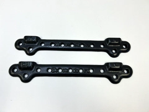 Antique Standard Cast Iron Sink Hanger Bracket Pair 10 1/2" vintage black set Cover
