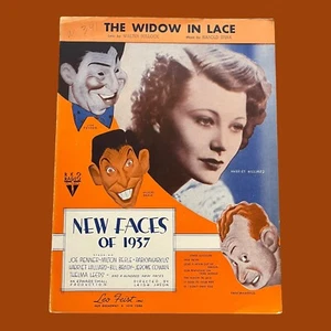 The Widow in Lace Sheet Music New Faces of 1937 Harriet Hilliard RKO Vintage - Picture 1 of 4