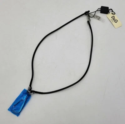 DOLCE & GABBANA Leather Necklace Ring Pendant Japan [Used] - Image 1 of 4