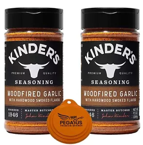 Pegasus Premium Variety Pack - Kinder's Woodfired Garlic Rub Smoked Flavor 9.5oz - Picture 1 of 8