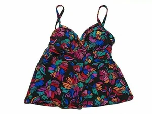 American Beach Women's Floral Fireworks Easy Swim Tankini, Swim Top - Picture 1 of 4