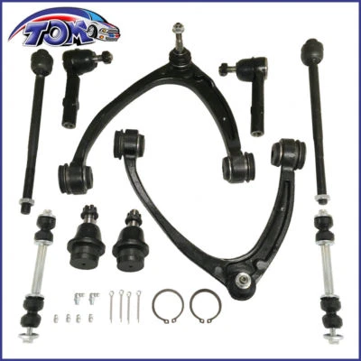 Kit de suspensión delantera de 10 piezas para camioneta Chevy GMC Silverado Sierra 1500 2007-14 Foto 1 de 4
