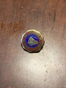 Vintage Enamel Pin Train Engine Railroad Not Ashamed of the Gospel of Christ - Picture 1 of 8