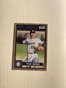 Tampa Bay Rays TYLER GOEDDELL Signed Card - Picture 1 of 1