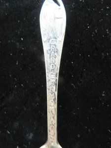 Sterling Silber Souvenir Löffel Grand Canyon 4 1/4 Zoll Glocke Handelsposten Logo - Bild 1 von 2
