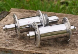 Vintage Phil Wood Hubs 36H 120 Low Flange Old School Bike 1970s Hubset BMX MTB - Picture 1 of 10