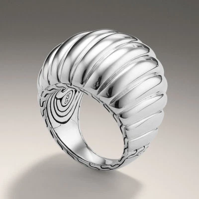 Anillo cúpula grande John Hardy Bedeg en plata de ley talla 7 Foto 1 de 4