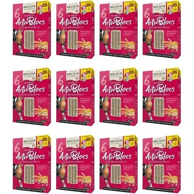DELICIA-FUTTER Delicia PICK-ME-UP Actic-Bloc Wildvogelfutter Energiefutter, 12x 6er Pack