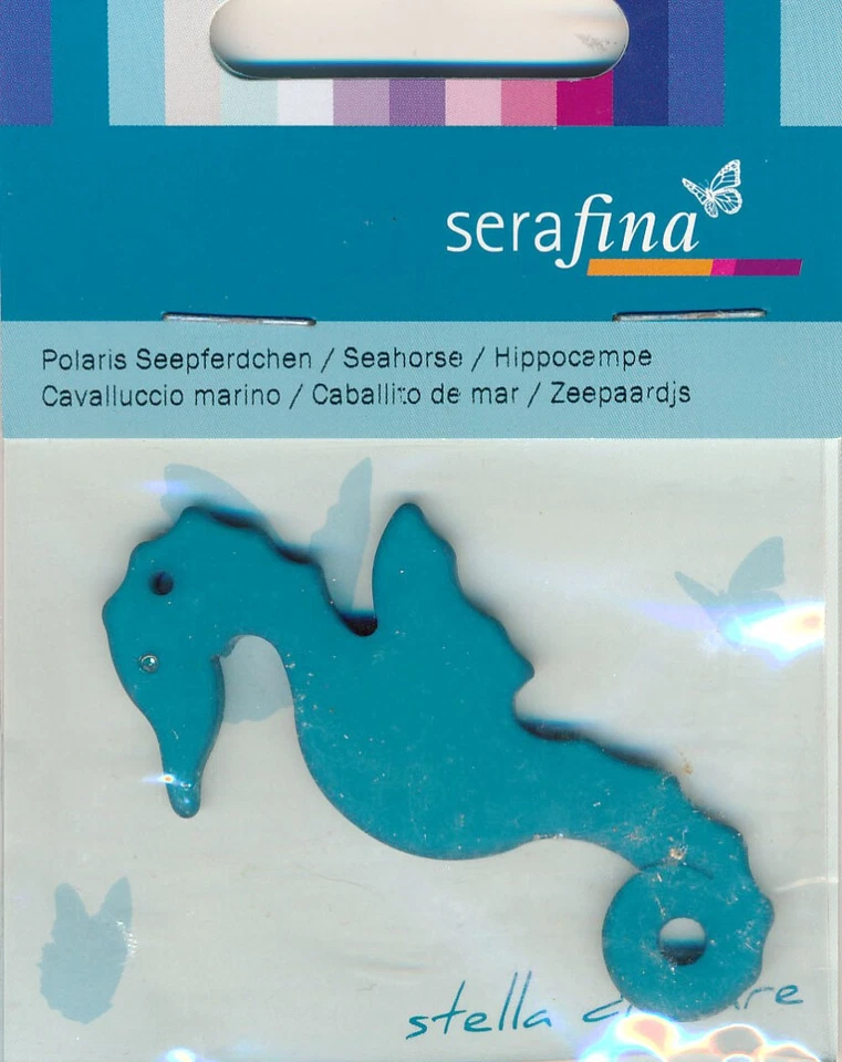 serafina Polaris Seepferdchen - türkis - 65 mm - 1 Stück - Bild 1 von 1