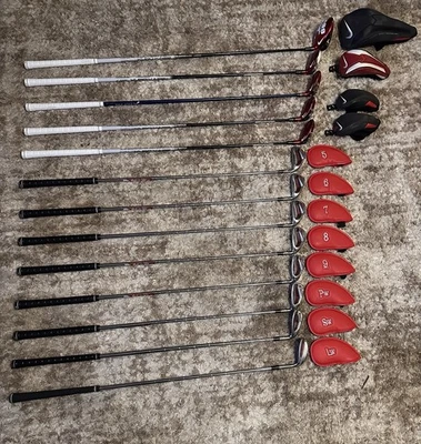 COMPLETO - NIKE VRs Golf Set Driver, 3W, 5W, 3H, 4H, 5,6,7,8,9, PW, SW, 58W, Putt Foto 1 de 4