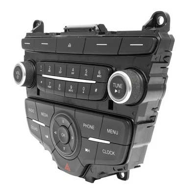 Painel de controle de áudio rádio Ford Focus 2015-2018 com perigos modelo F1ET-18K811-LD - Imagem 1 de 4