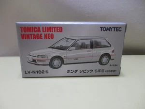 TOMY TEC Tomica Limited Vintage Neo LV-N182b 1/64 Honda Civic SiR-II White - Picture 1 of 1