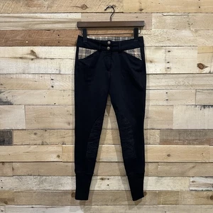 Pantaloni equitazione 5/A Baker donna elite calzoni neri equitazione taglia 24 - Foto 1 di 7