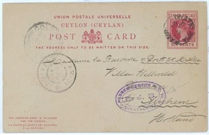 P0285 - CEILÁN - Historia Postal - ENVOLTURA a HOLANDA del campamento de prisioneros de guerra de bóers - Imagen 1 de 1