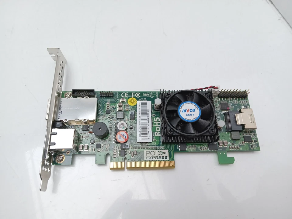 Areca ARC1882LP VER:CA PCIe 1Gbps SAS RAID Controller Card - Image 1 of 4