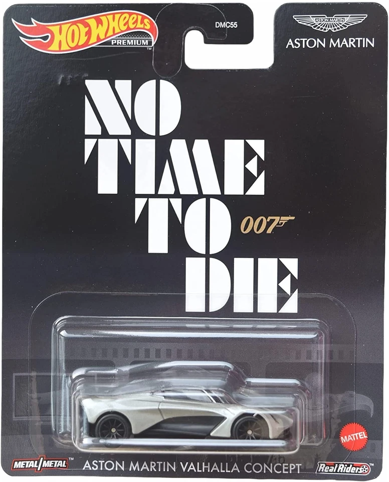 JAMES BOND 007 Modello Auto ASTON MARTIN VALHALLA  1:64 6cm Hot Wheels - Immagine 1 di 2