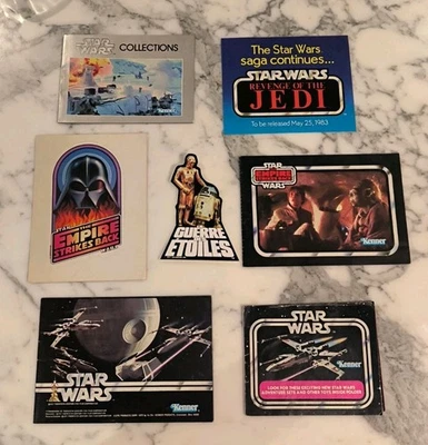 Lot Star Wars Vintage Kenner  Catalogues, Autocollants - Photo 1/4