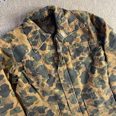 Chaqueta de campo vintage de pato camuflada abrigo de caza para hombre estilo vintage hombre al aire libre Foto 1 de 4