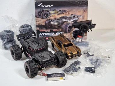Amewi 22659 Hyper GO Rc Truggy Brushless 4WD 1:14 RTR Schwarz 55KM/H Offroad - Bild 1 von 4