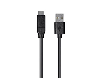 Monoprice Essentials USB Type-C to USB-A 2.0 Cable, 480Mbps, 3A, 26AWG, 13.1ft - Image 1 of 4