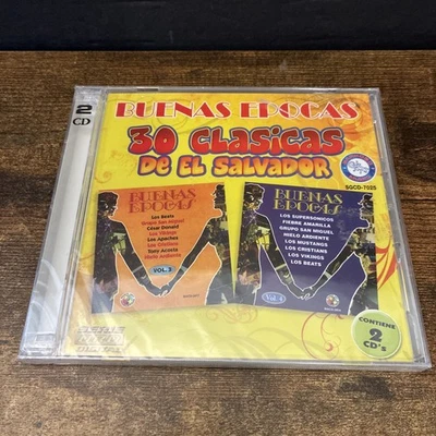 Buenas Epocas 30 Clasicas De El Salvador (2 CD Set, 2007) SGCD-7025 New Sealed - Image 1 of 4