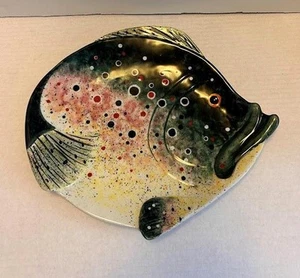Fish Shaped Decorative Plate Ceramic Ranger Gift Whimsical NOS - Picture 1 of 2