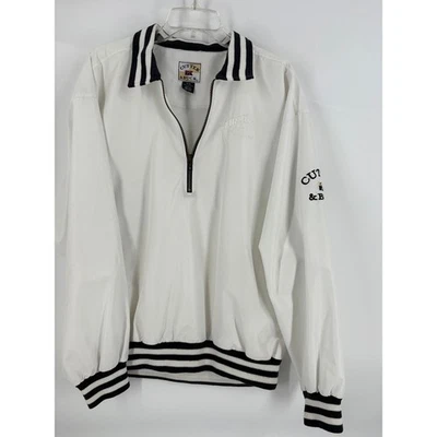Cutter & Buck Mens Pullover Windbreaker Jacket White "First Union Securities" M - Image 1 of 4