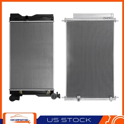 Kit de refrigeración de aluminio condensador de radiador y aire acondicionado para Toyota Corolla 2009-2015 Foto 1 de 4