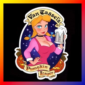 CHRIS SANDERS Van Tassel VINYL STICKER Pumpkin Lager SDCC Lilo & Stitch Creator - Bild 1 von 1