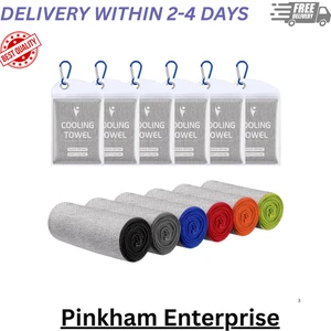 6 Pack Cooling Towels (40"X12"), Microfiber Gym Towels for Neck and Face, Men & - Picture 1 of 6
