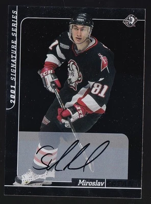 2000-01 ITG Be A Player Signature Series Auto Miroslav Satan #85 Auto Sables Foto 1 de 2