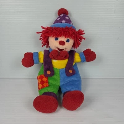 Muñeca de peluche multicolor de 11" payaso gymboree gymbo vintage rara Foto 1 de 4