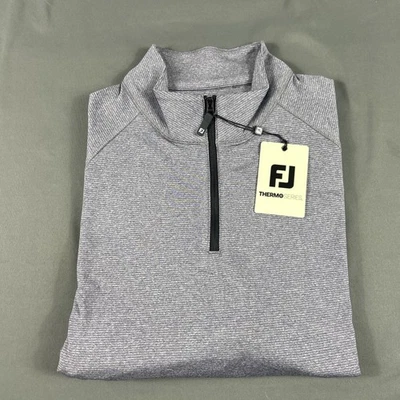 FootJoy Golf Pullover Thermo Series Heather Brushed Back Large Purple MSRP $115 - Image 1 of 4
