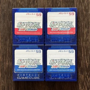1 Nintendo GameCube OEM Pokemon Box Clear Blue & Red Memory Card 59 DOL-008 JPN - Picture 1 of 2