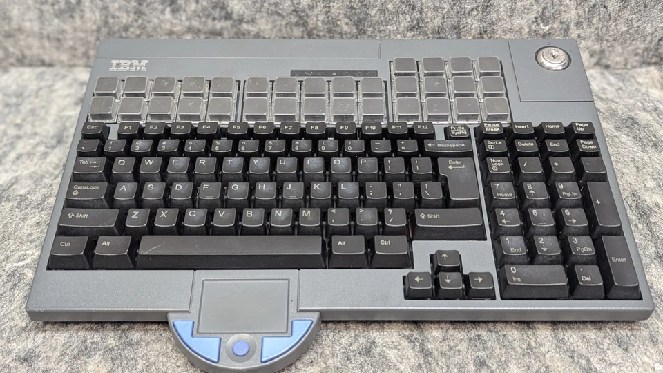 IBM 93Y1231 Keyboard Cash Register Point of Sale POS Unit w/ Trackpad - Untested - Image 1 of 4