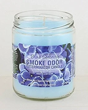 Eliminador de olores de plumeria fresca mezcla de soja de parafina vela serenidad azul 13 OZ Foto 1 de 1
