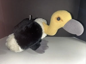 Vintage 1982 Dakin Buzzard Avvoltoio Grigio Beek & Piedi Peluche Peluche Anello Appendiabiti - Foto 1 di 6