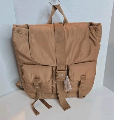 Victoria Secret 粉色女式男女通用棕褐色多口袋背包 — 第 1/4 张图片