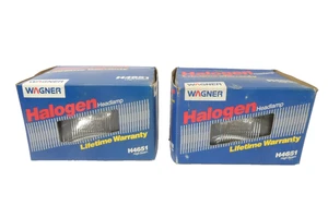 2× Wagner Halogen H4651 4x6 Sealed Beam Headlamps High Beam New / NOS - Bild 1 von 8