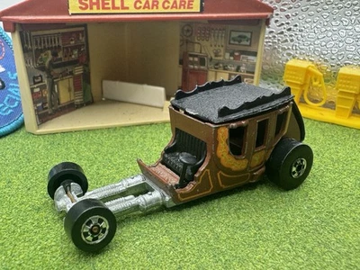 1977 Hot Wheels Stagefright Hong Kong Blackwalls Stagecoach Dragster VTG Marrom - Imagem 1 de 4